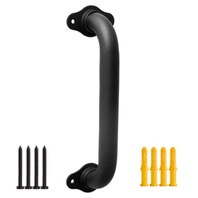 Purife 12-inch wall mount hand rail on stairs with secure grip.