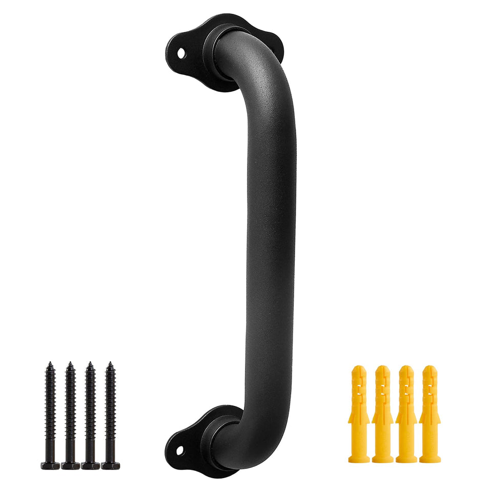 Purife 12-inch wall mount hand rail on stairs with secure grip.