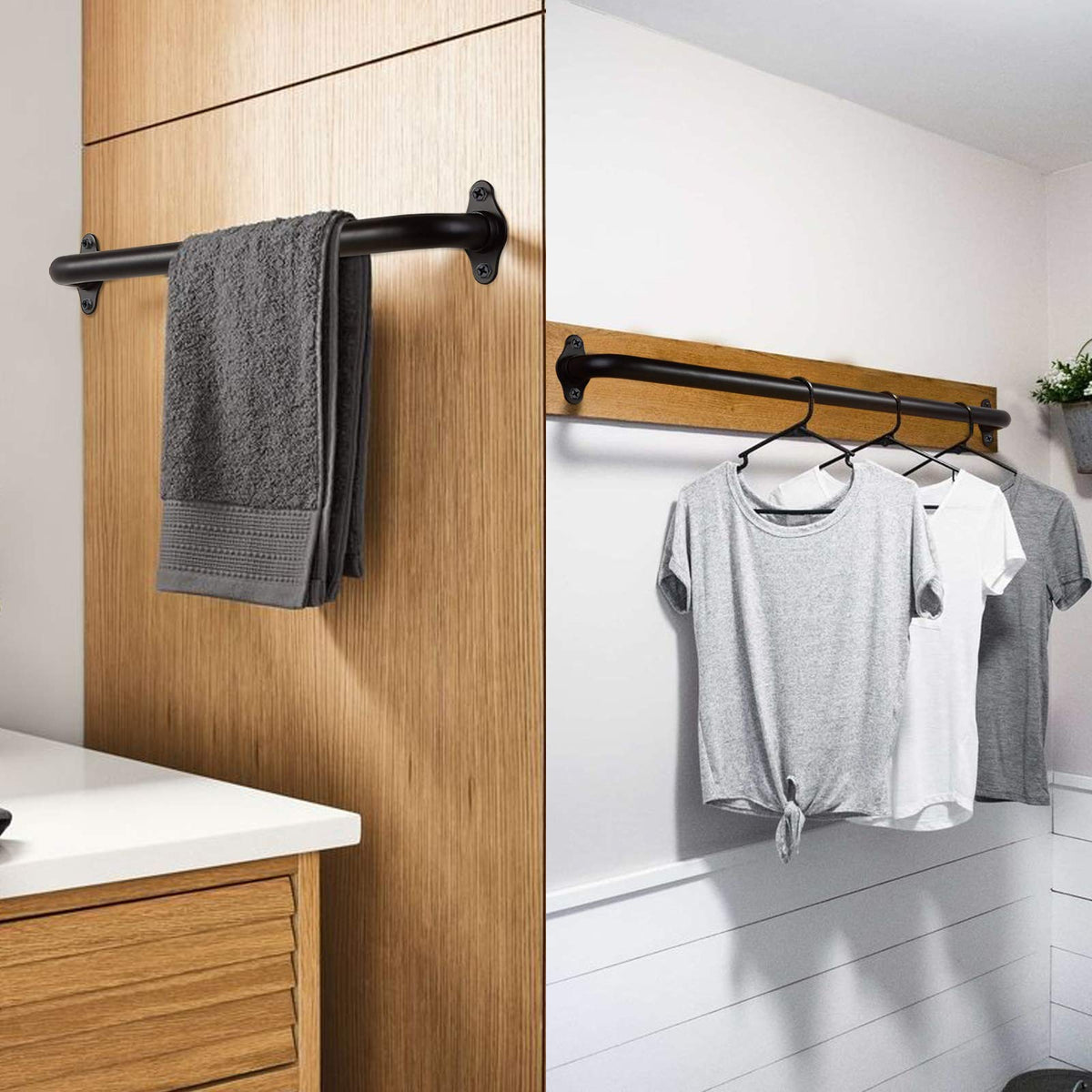 Purife indoor installation-ready rail simplifies setup in any room.