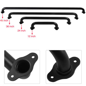Purife metal pipe handrail with anti-rust finish for durability.