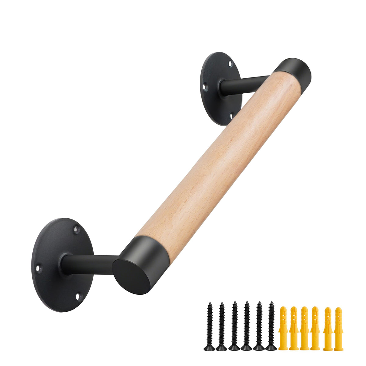 Purife wood handrail 1ft for indoor stairs offers secure grip