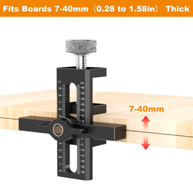 Puriwood frameless or face-frame door guide for universal fit