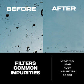 ENHANCE YOUR LIVING Puro carbon-block filtration removes contaminants for cleaner-tasting water.
