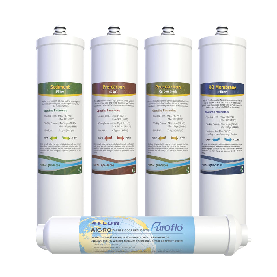 PUROFLO PROQ-550 sediment filter improves water purity at home