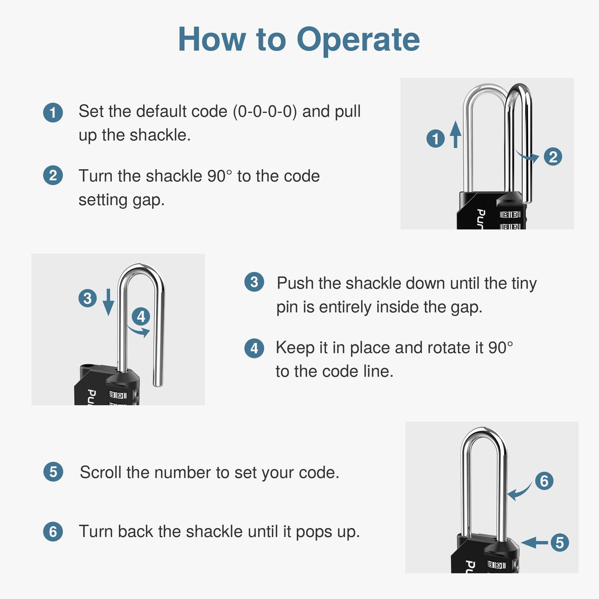 4 digit combination offers 10 000 possibilities for selection