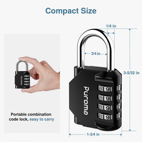 Puroma padlock on a fence or gate for added security.