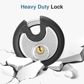 Puroma padlock brass cylinder enhances corrosion resistance for outdoor storage.