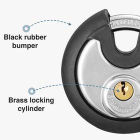 Puroma padlock includes two spare keys for quick replacements.