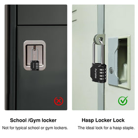 Longer shackle expands compatibility with bulky hasps