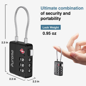 TSA-approved design allows inspection without lock damage.