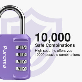 Puroma multicolor padlock designed for outdoor use and durable security