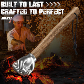 Purple Dragon fist hammer stainless steel construction for durability.