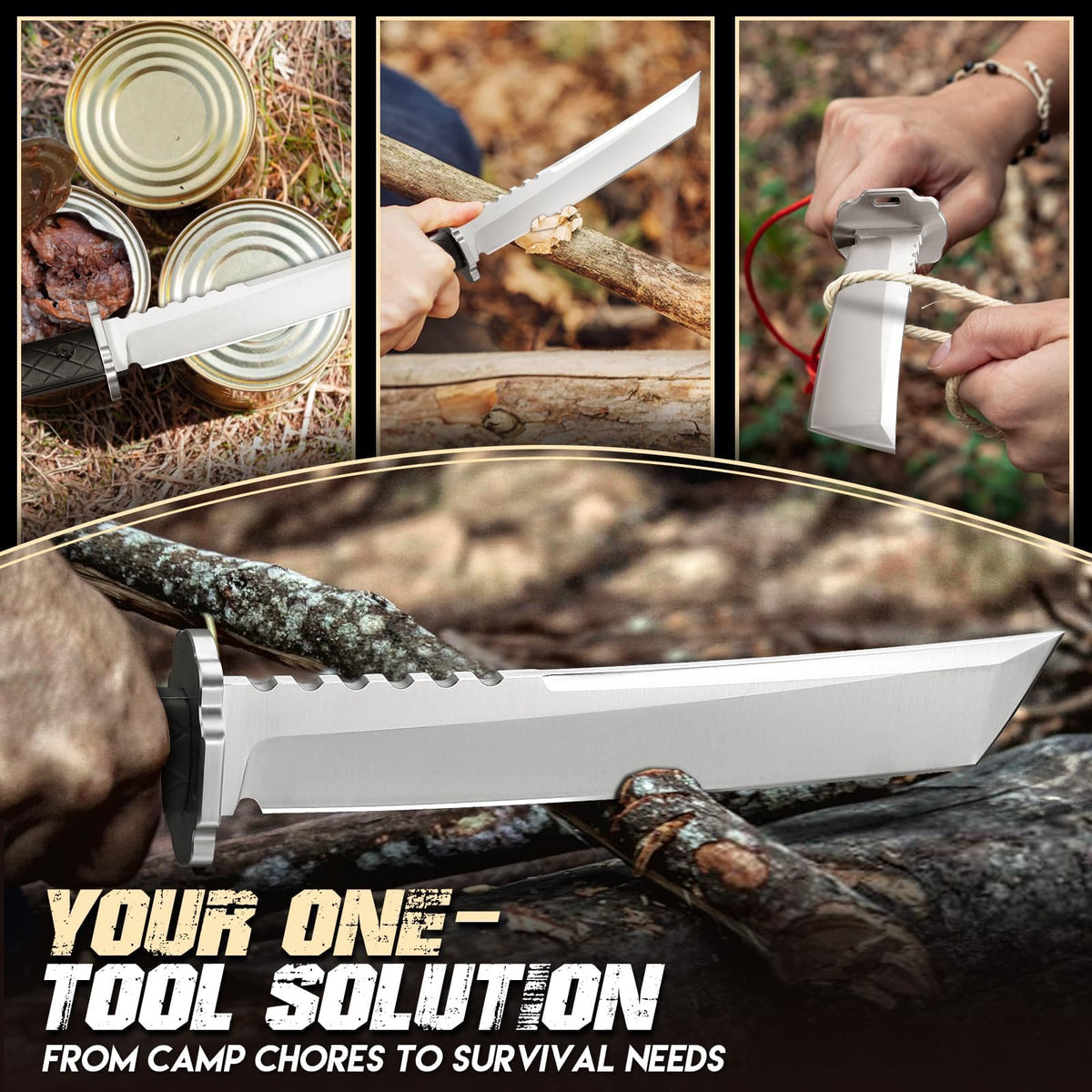 Purple Dragon full-tang construction for reliable strength in outdoor use.