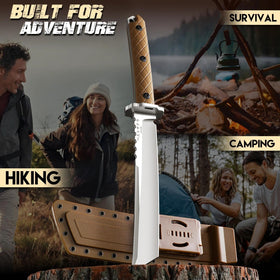 Purple Dragon gift-ready Tanto knife makes a thoughtful present for outdoor enthusiasts.