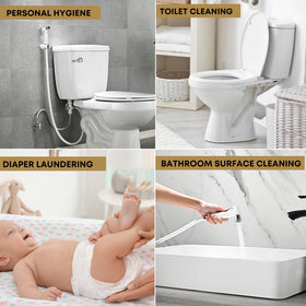 Purrfectzone diaper cleaning with the bidet sprayer