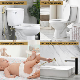 Purrfectzone lever control allows precise adjustable water pressure.