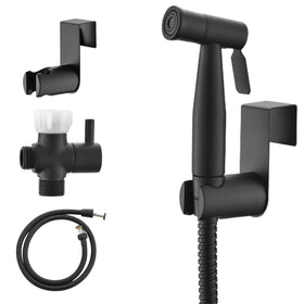 Purrfectzone black bidet sprayer to toilet for premium hygiene