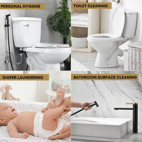 Purrfectzone multi-use bidet sprayer for cloth diapers and cleaning