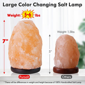 Pursalt lamp with adjustable brightness and four modes.