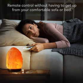 Pursalt salt lamp with four lighting modes for versatile lighting.