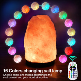 Pursalt remote control selecting 16 color options for mood lighting.