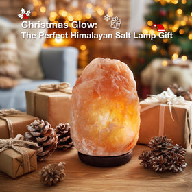 Pursalt natural pink Himalayan salt rock base for safety.