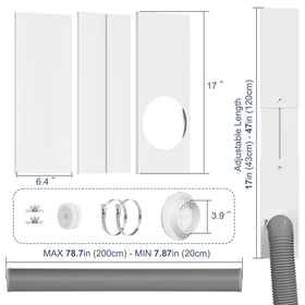 PURTEERY dryer vent hose extended for flexible installation in compact spaces.