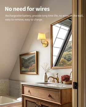 PUSU 2700K dimmable sconce demonstrates warm ambiance for bedrooms.
