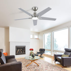 Putroad ceiling fan remote control provides easy lighting and speed adjustments.