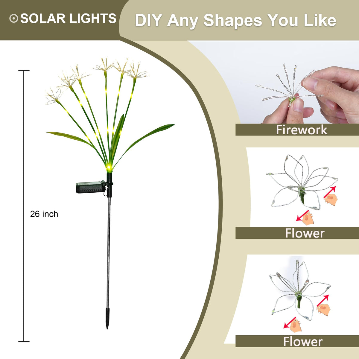 Putuzmic solar lights on steady mode provide steady warm light for patios.