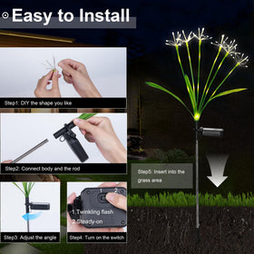Putuzmic solar lights on twinkling mode create magical walkway ambience.
