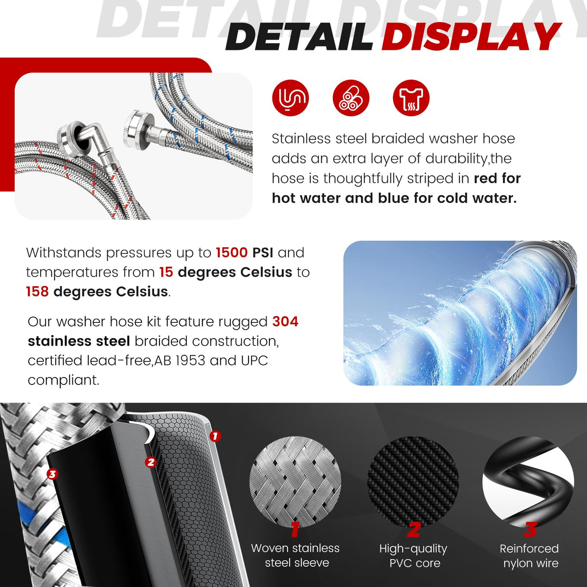 Puxyblue 90-degree elbow connection ensures tight fit in tight spaces.