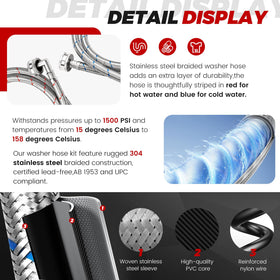 Puxyblue 90-degree elbow connection ensures tight fit in tight spaces.