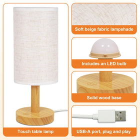 Puzipha compact lamp ideal for dorms and small bedrooms.