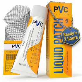 PVC Stitch heavy-duty repair kit packaging for quick field patches on outdoor gear