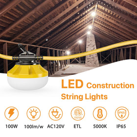 Pvilub LED work light with 10 bulbs for versatile task lighting.