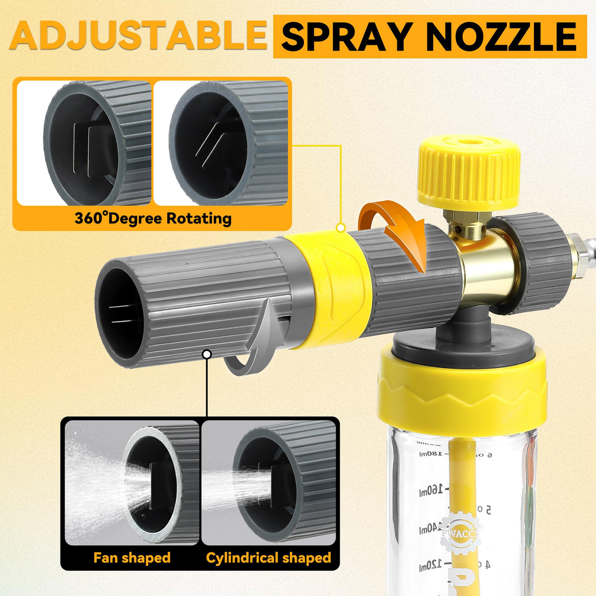 PWACCS adjustable foam concentration lets you tailor coverage.