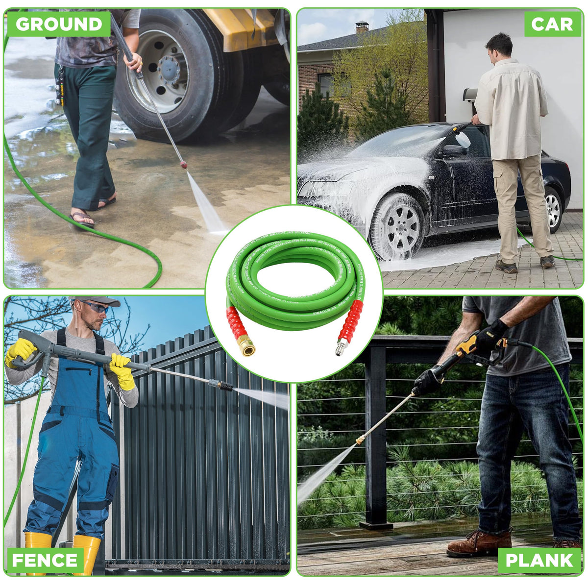 PWACCS hose rated at 4000 PSI working pressure for demanding use