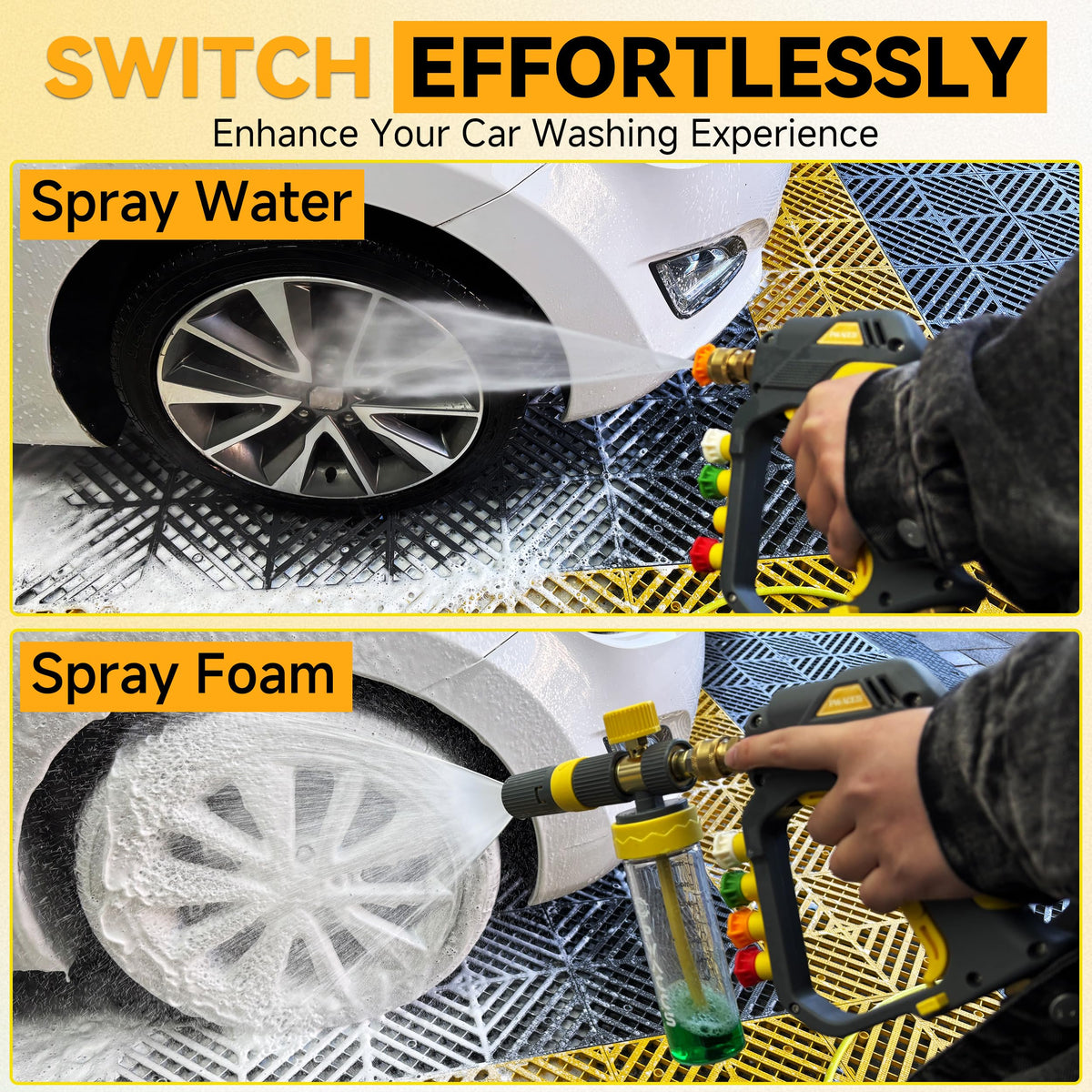 PWACCS short gun design offers comfortable handling and control.