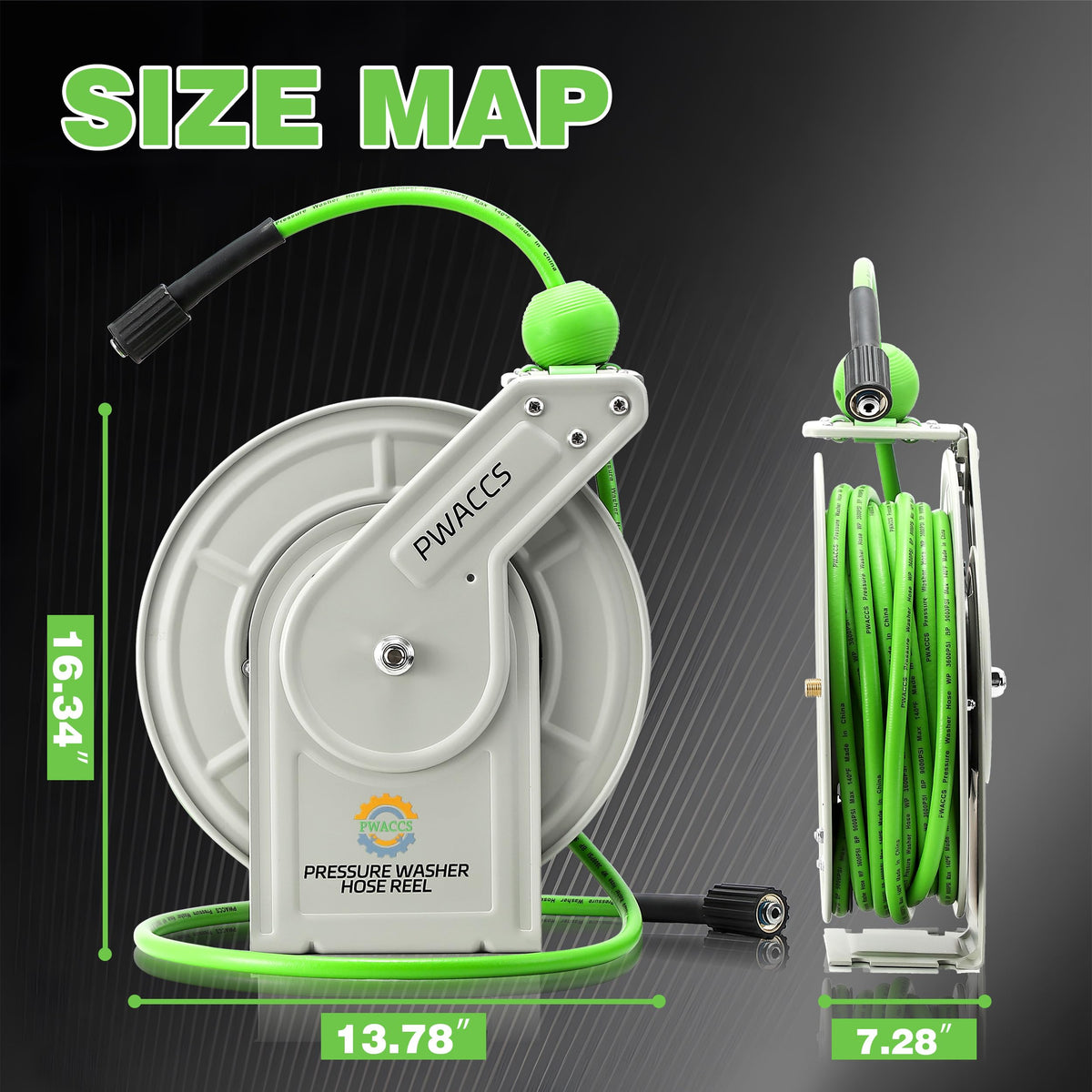 PWACCS universal 1/4 inch hose compatibility with hot or cold water