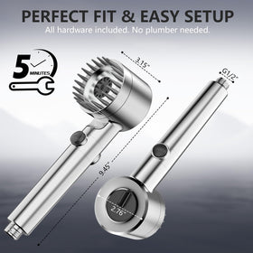 PWERAN power wash mode for deep cleaning shower walls and tub.