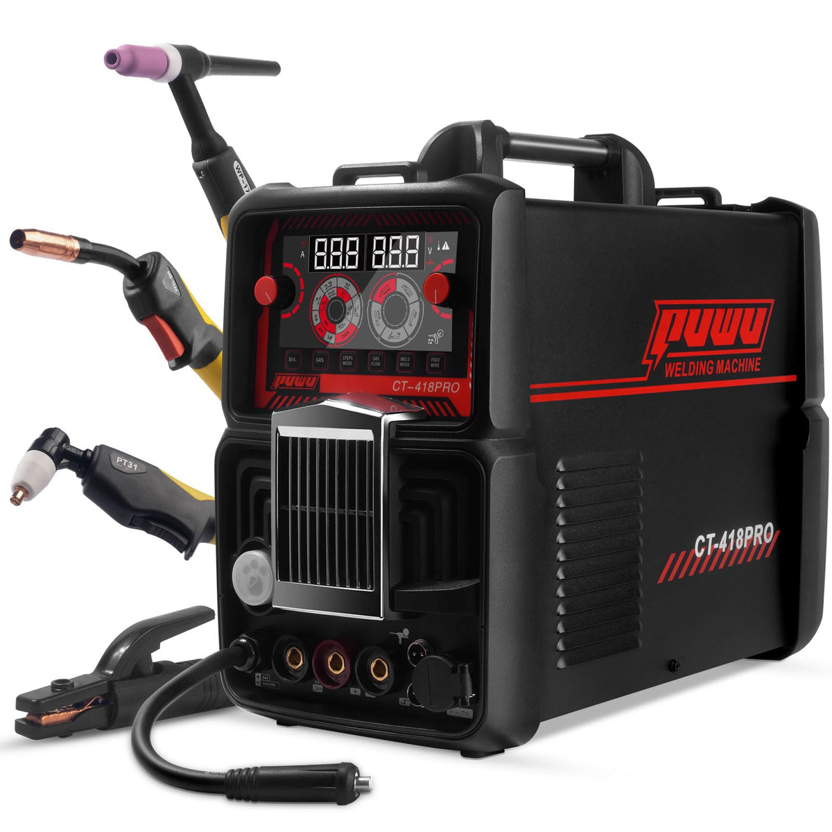 PUWU 5-in-1 plasma cutter welder in action for versatile metalworking tasks