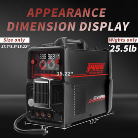 PUWU high-frequency TIG torch delivering stable, precise welds on thin metal