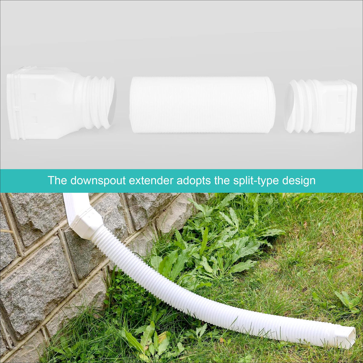 PXCAYFF extension stays secure in rain, keeping yard tidy.