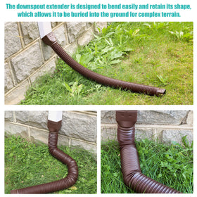PXCAYFF diverter directs runoff away from foundations for protection.