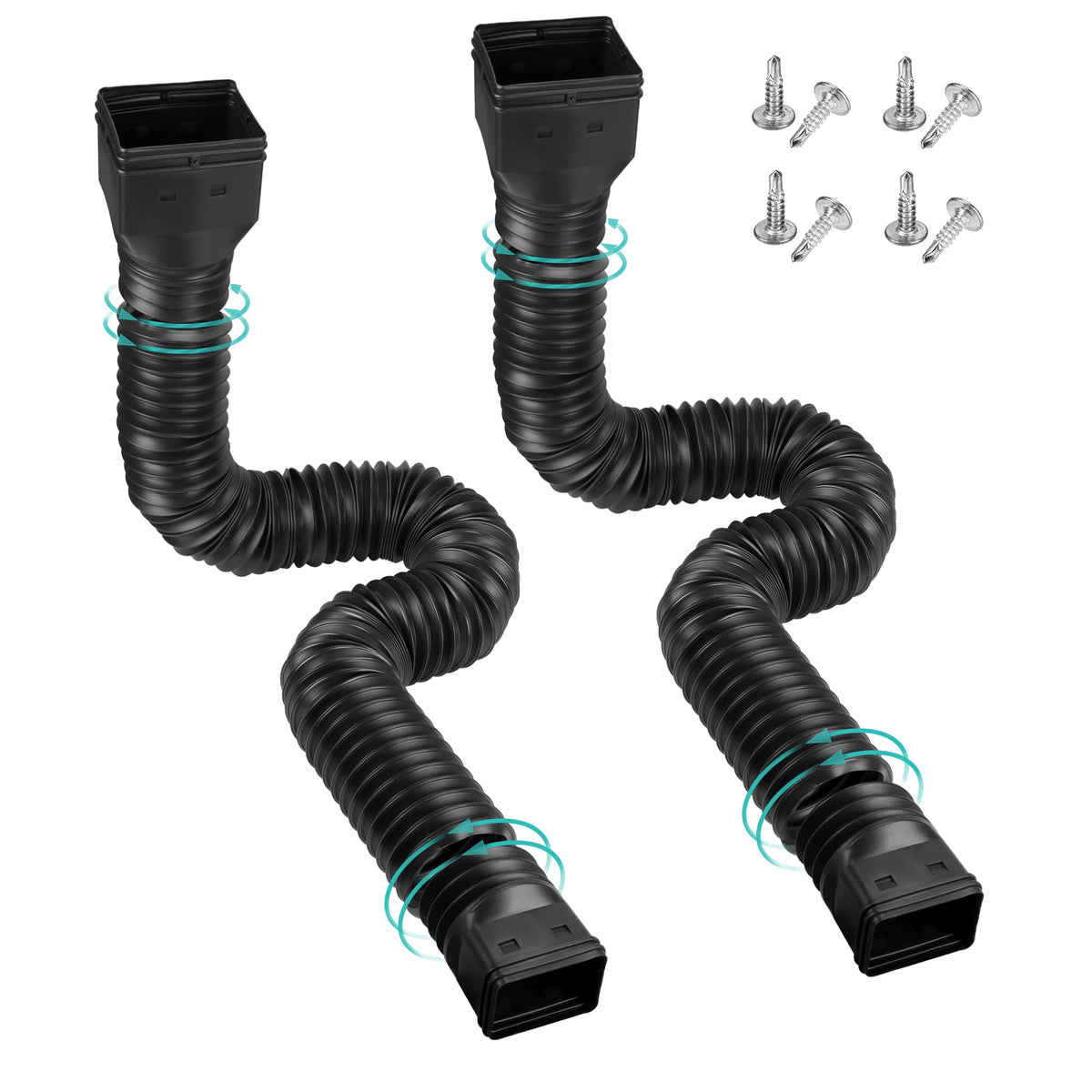PXCAYFF downspout extension guides rain away from foundation
