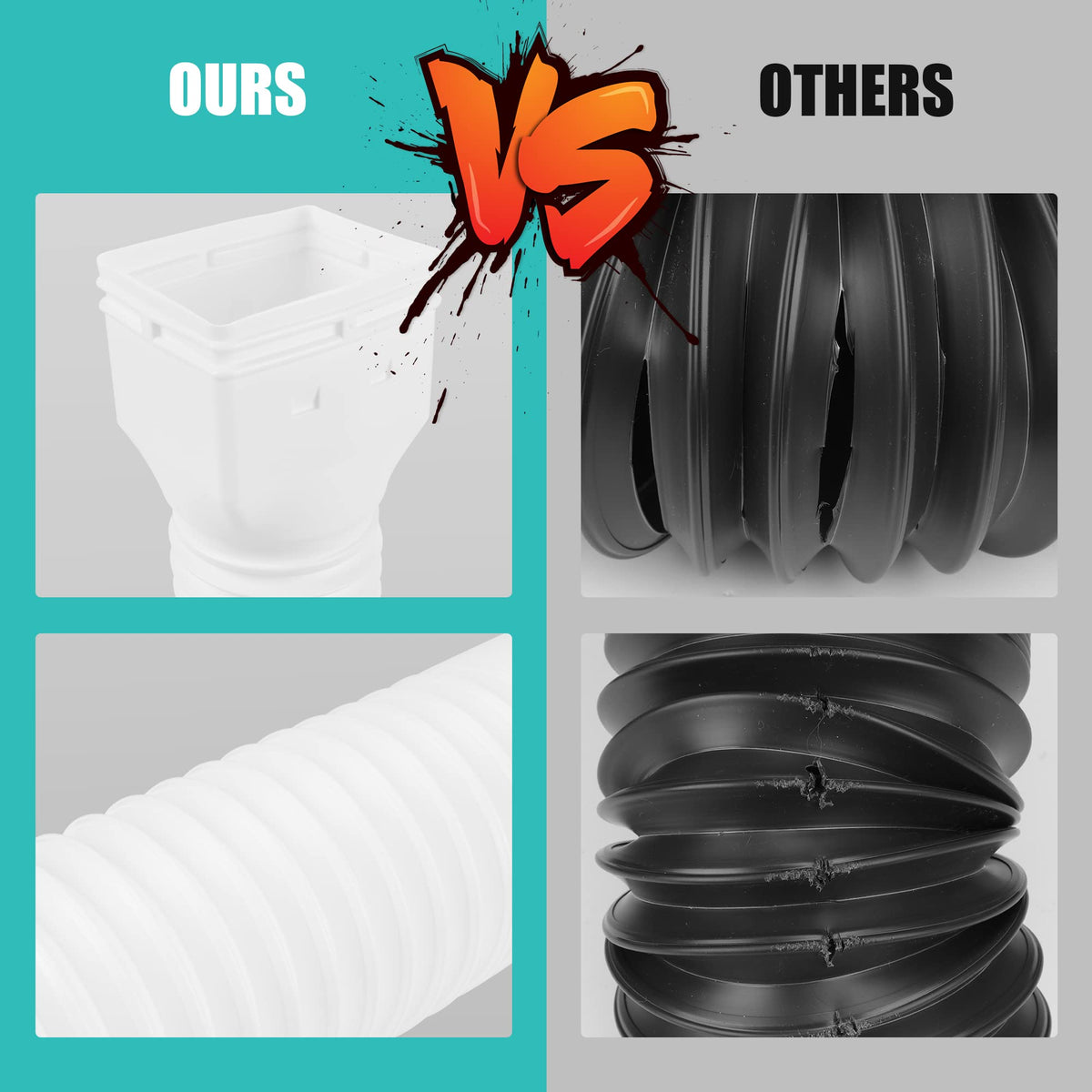 PXCAYFF flexible PE hose bends smoothly for custom drainage routes.