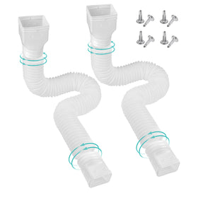 PXCAYFF downspout extensions pack ready for versatile drainage.