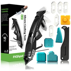 PXShpot 6-in-1 caulk tool overview for versatile sealing tasks.