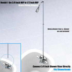 Pyhomestrim adapter converts 3/8 to 1/2 inch MIP for flexible fittings